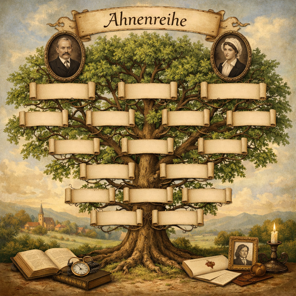 Ahnenreihe und Ahnenreading